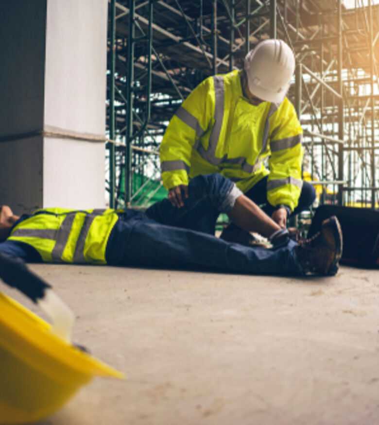 Injured worker on construction site, contact a lawyer in Columbus.