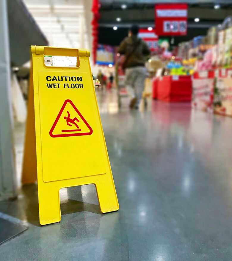 Slip and Fall Lawyers in Houston, Texas (TX) - Wet Floor Sign