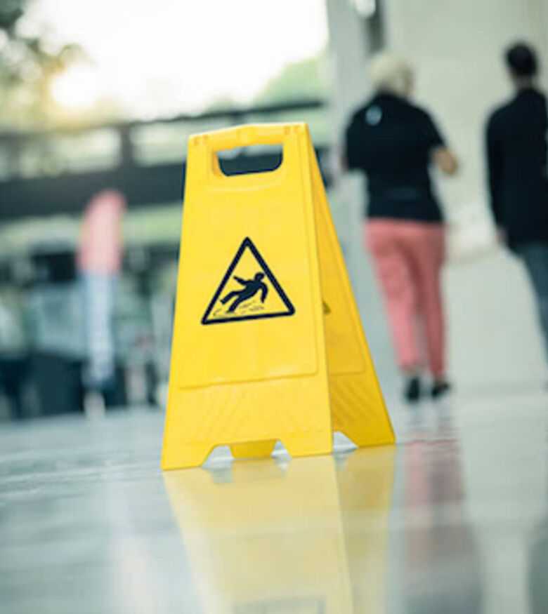 Jacksonville Premises Liability and Slip & Fall Attorneys - Wet Floor Sign