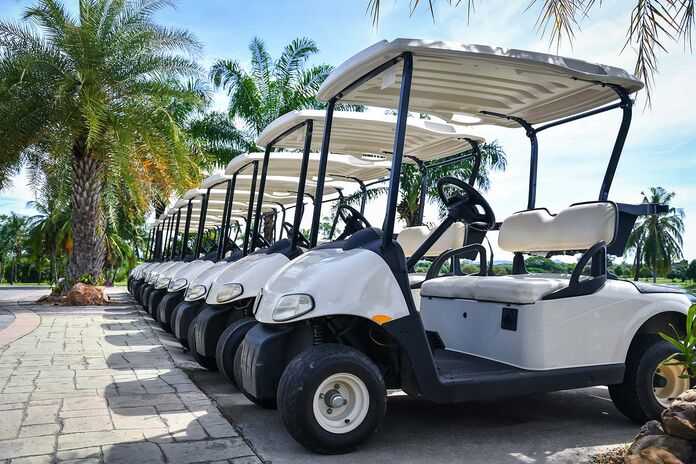 Golf Cart Accident Attorneys in Dallas, Texas (TX) - Golf Carts parked on street