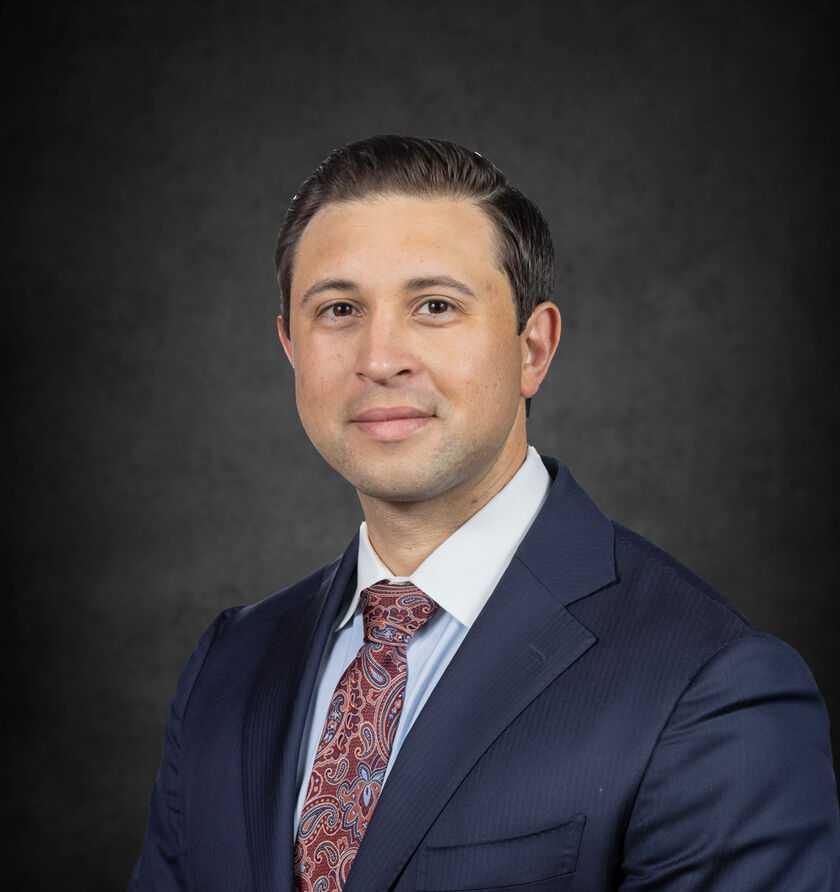 Headshot of Nick Russo, a Manhattan-based car accident and auto injury lawyer at Morgan & Morgan