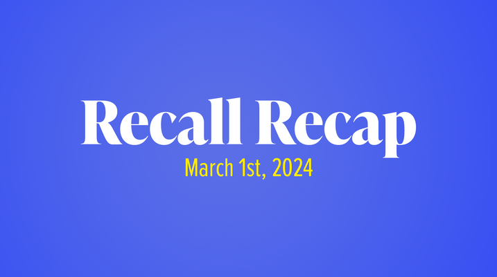 The Week in Recalls Week of February 26, 2024