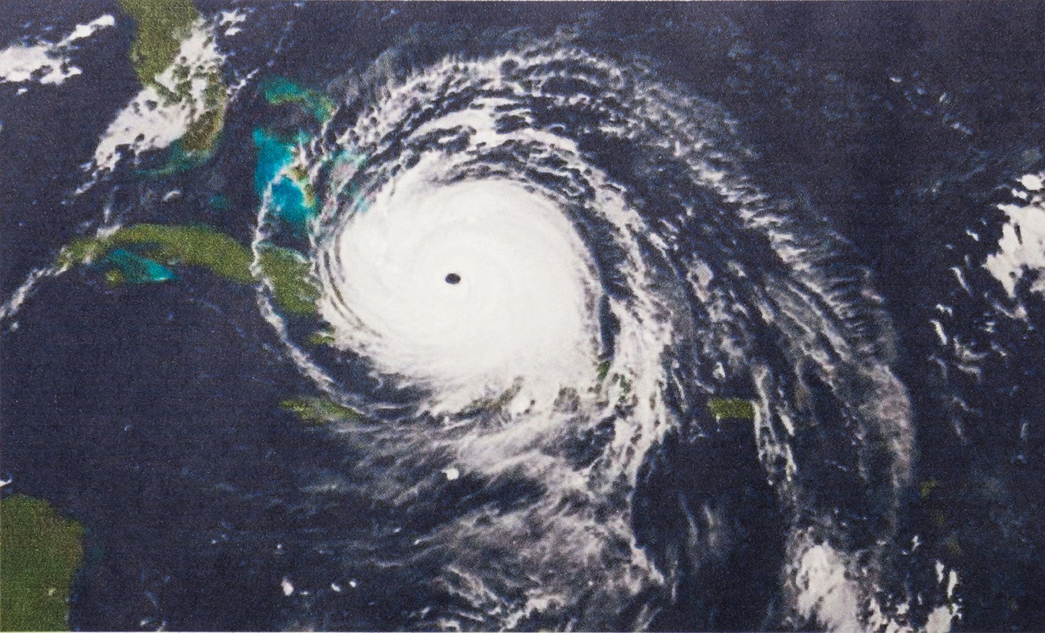 Vertical view of hurricane