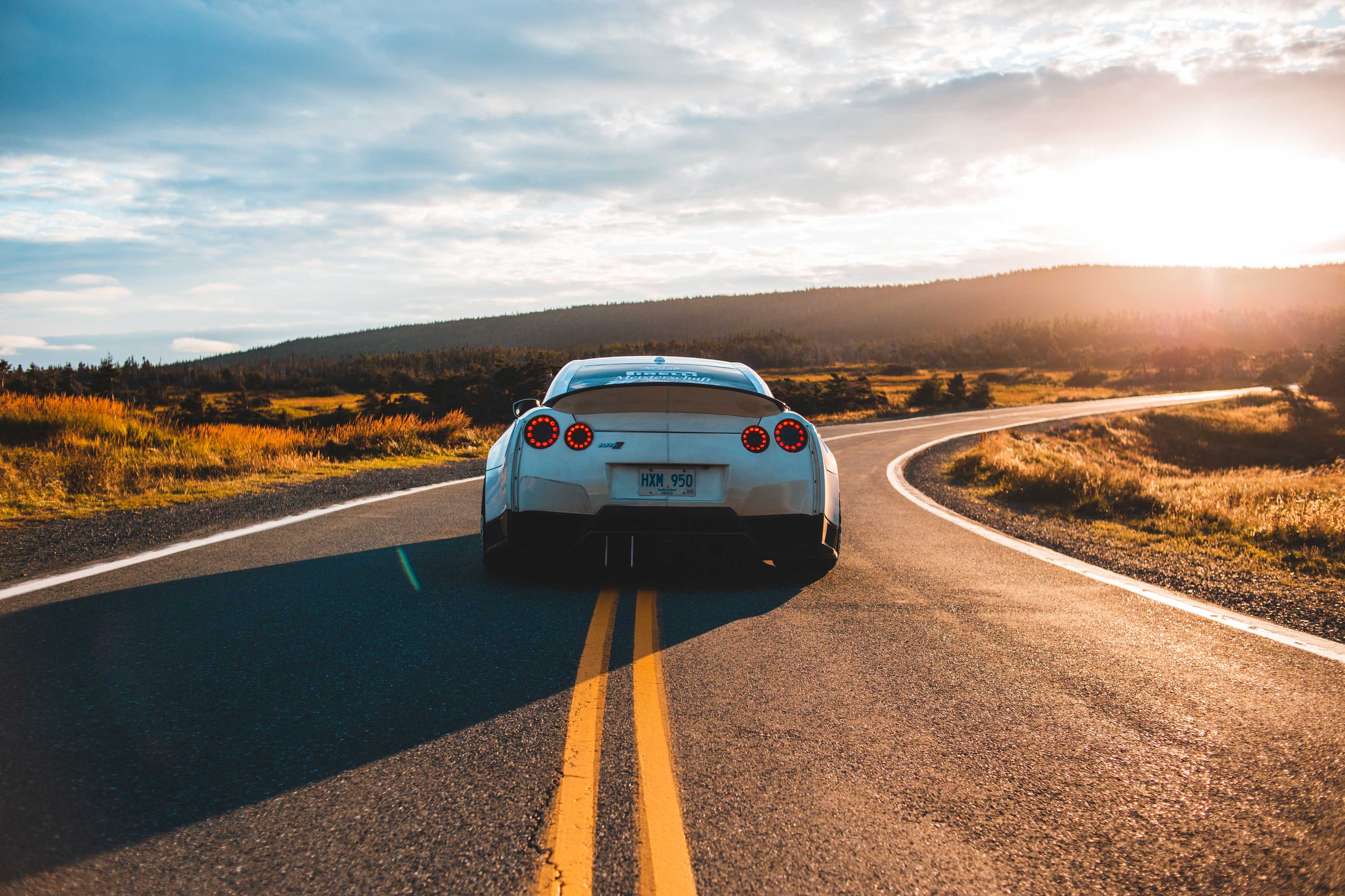 Car on a road