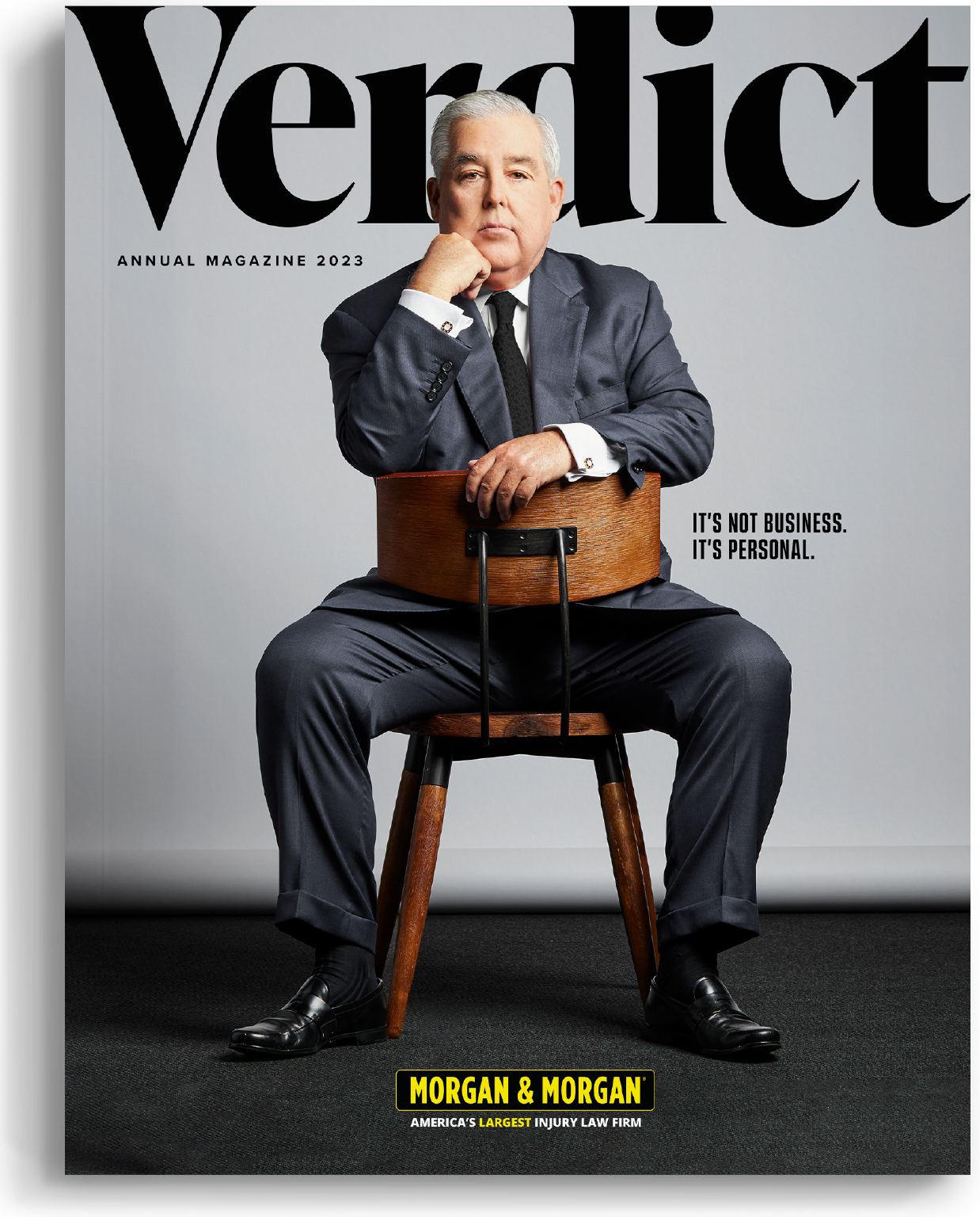 John Morgan on the cover of the 2023 Verdict Magazine