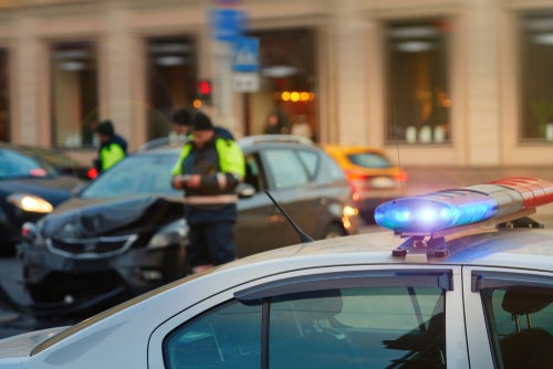 What To Say To The Police After a Car Accident - car accident scene