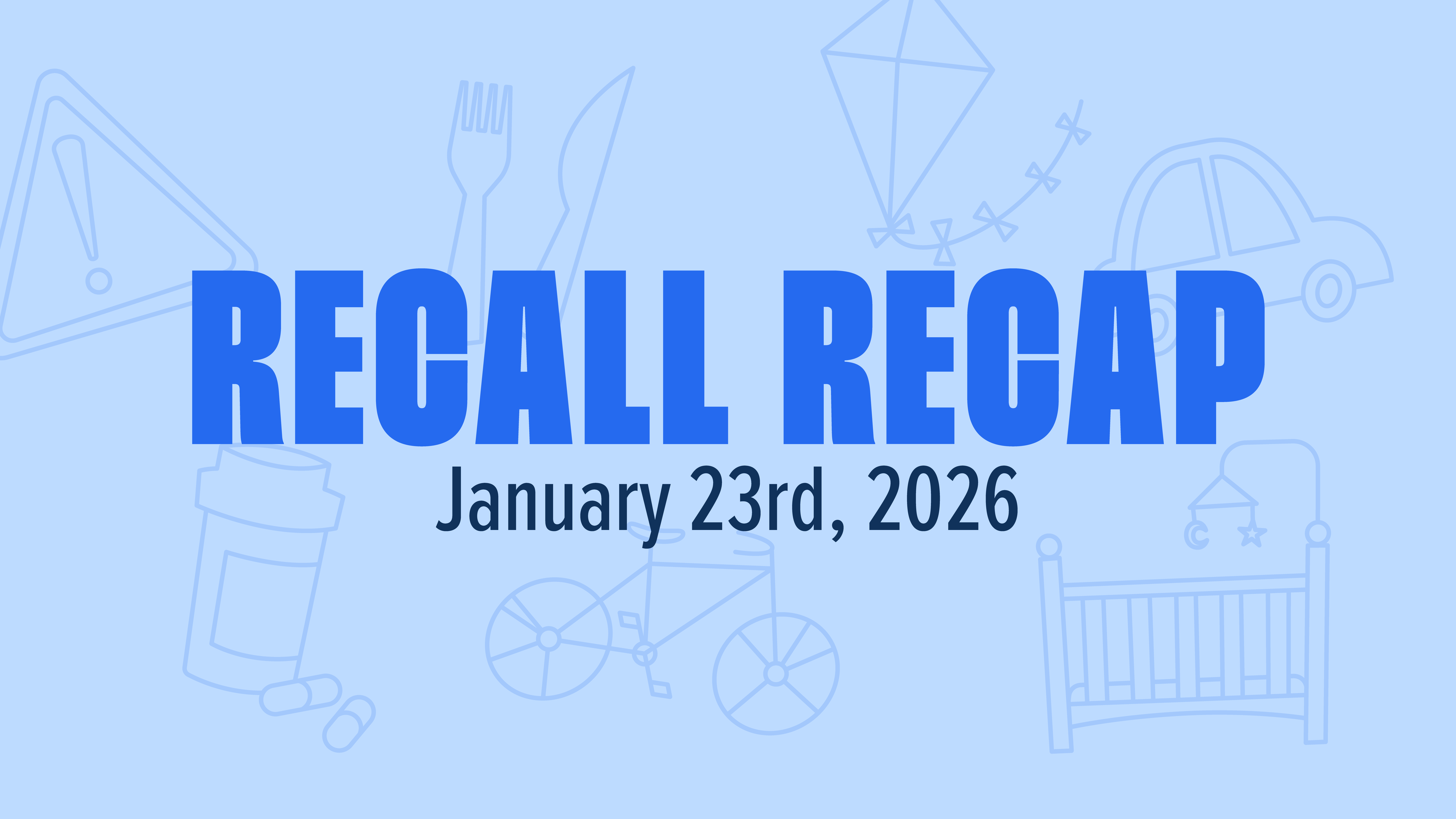 Recall Recap The Week in Recalls: Week of January 23, 2026 | 1/23/2026