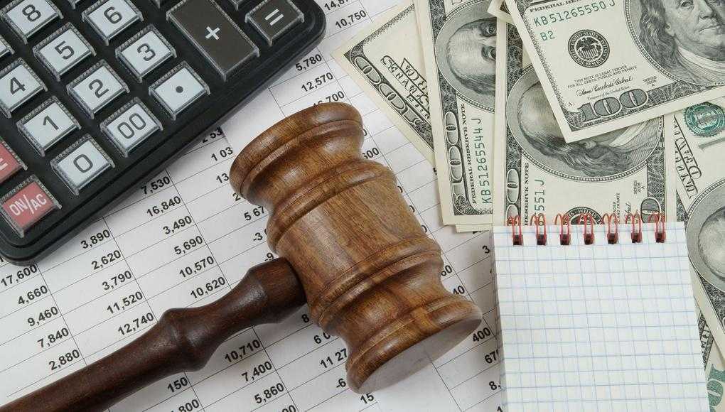 Gavel and money