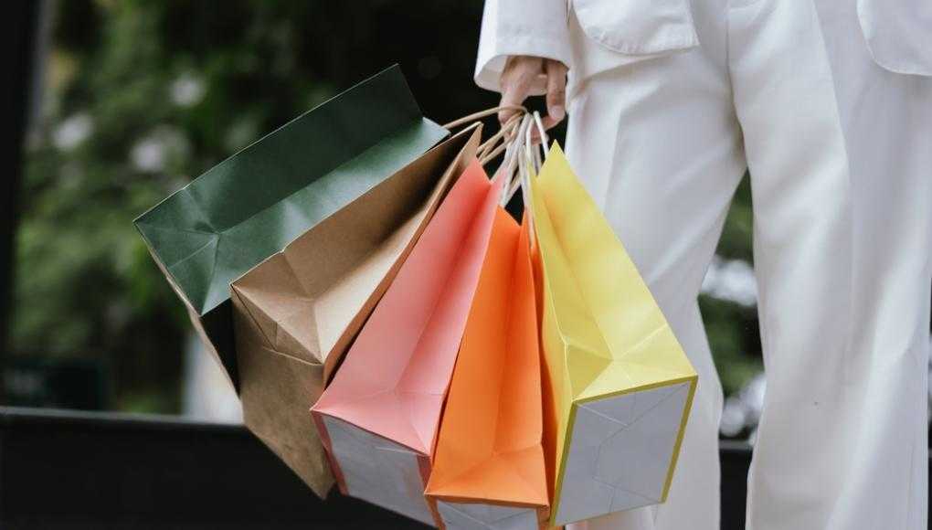shopping at the mall
