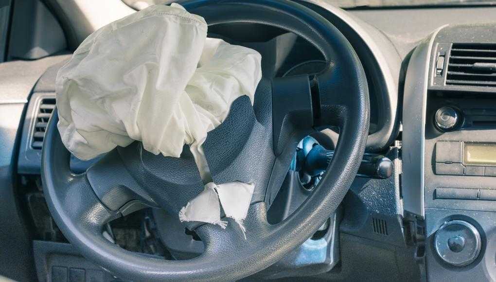 Exploded airbag