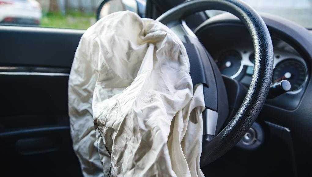Airbag gone off in a car