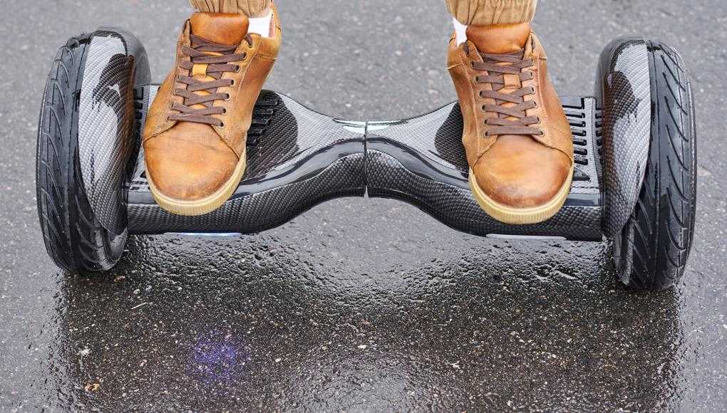 Person riding a hoverboard 
