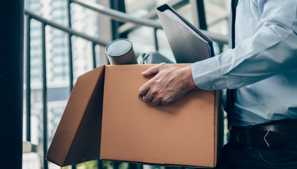Getting fired from a job