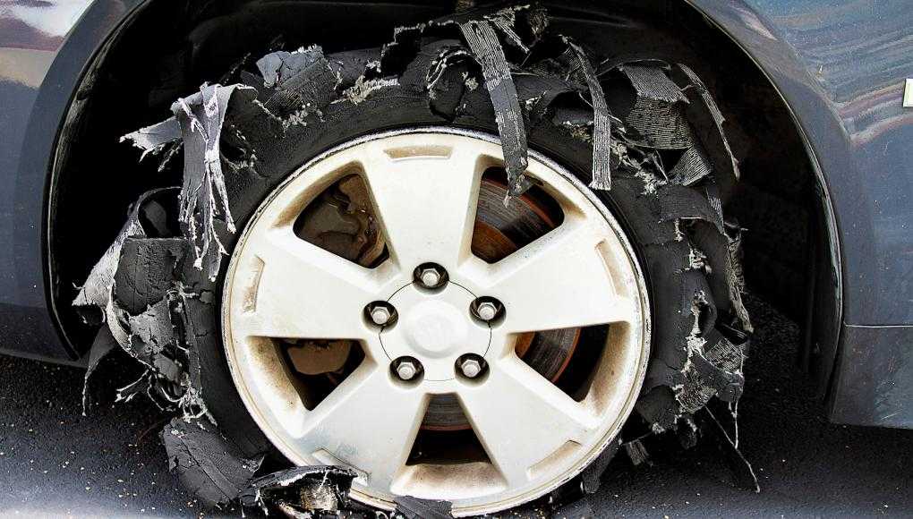 Shredded tire