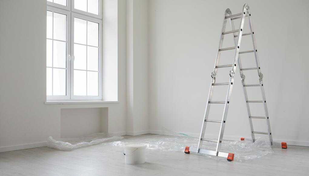 Ladder in a room