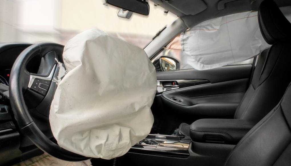 Airbag gone off in a car