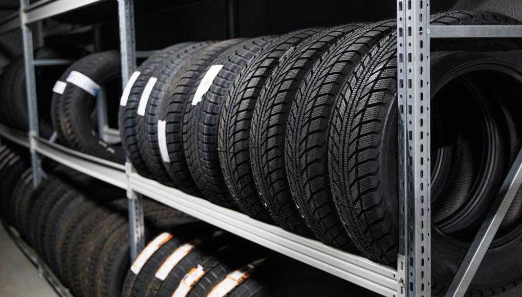 Tires on a shelf