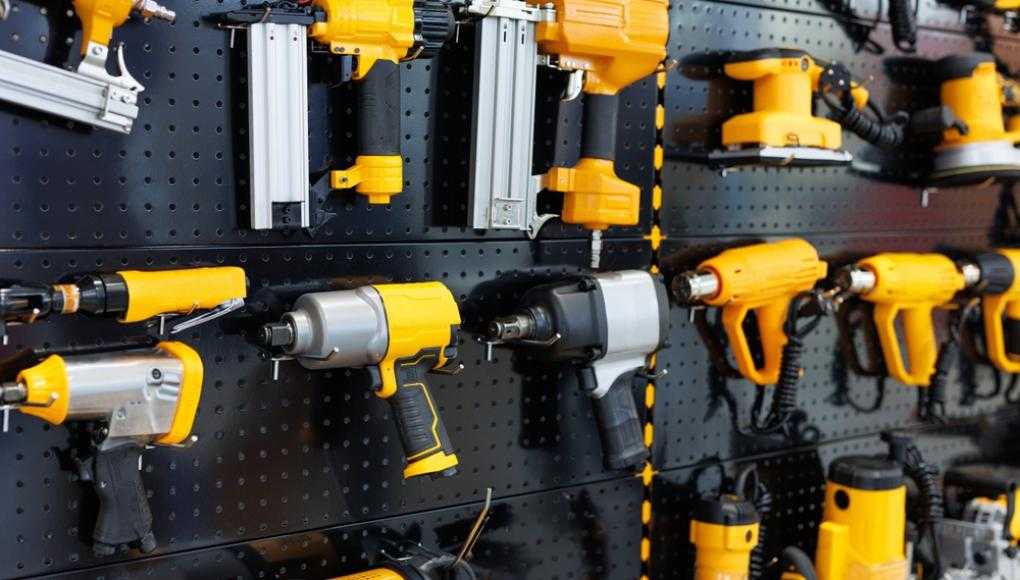 powertools on the wall