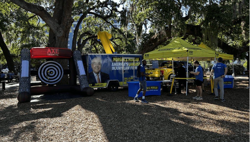 Walking for a Cause table in orlando