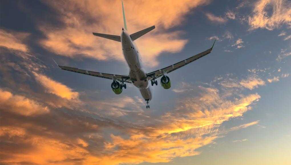 airplane flying in the sky