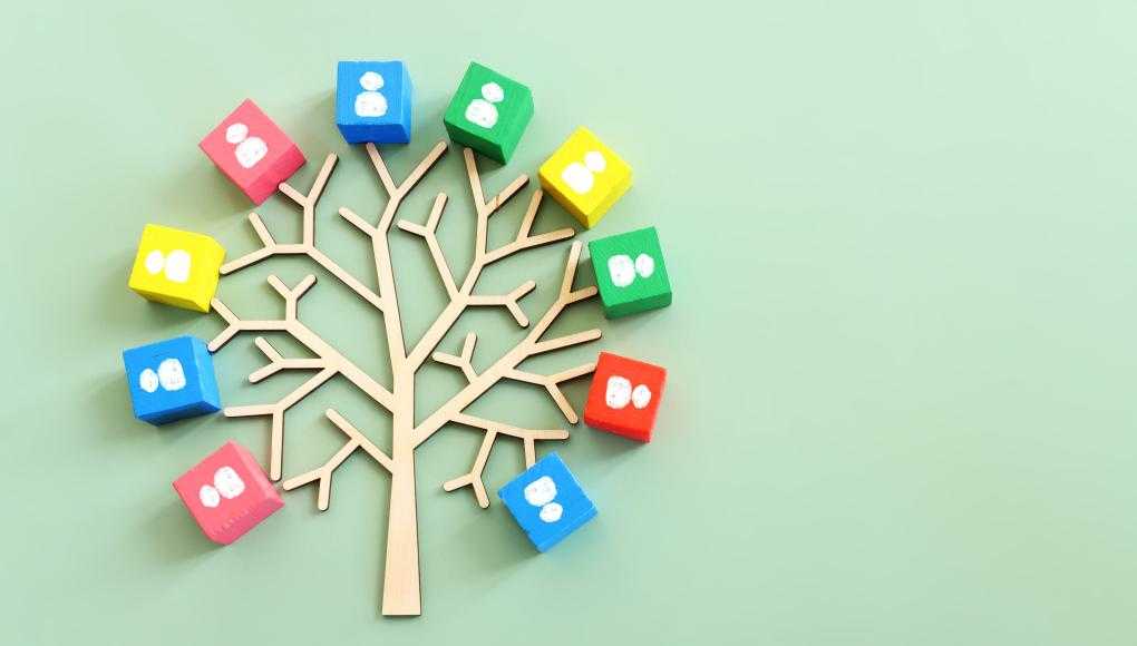 Depiction of a family tree