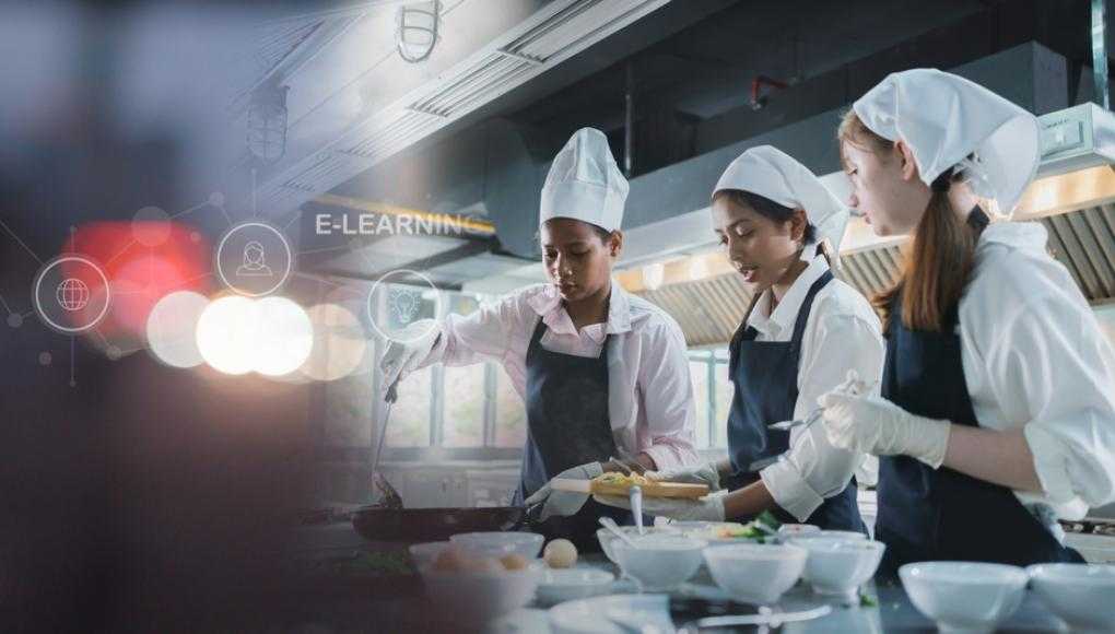 teens in kitchen