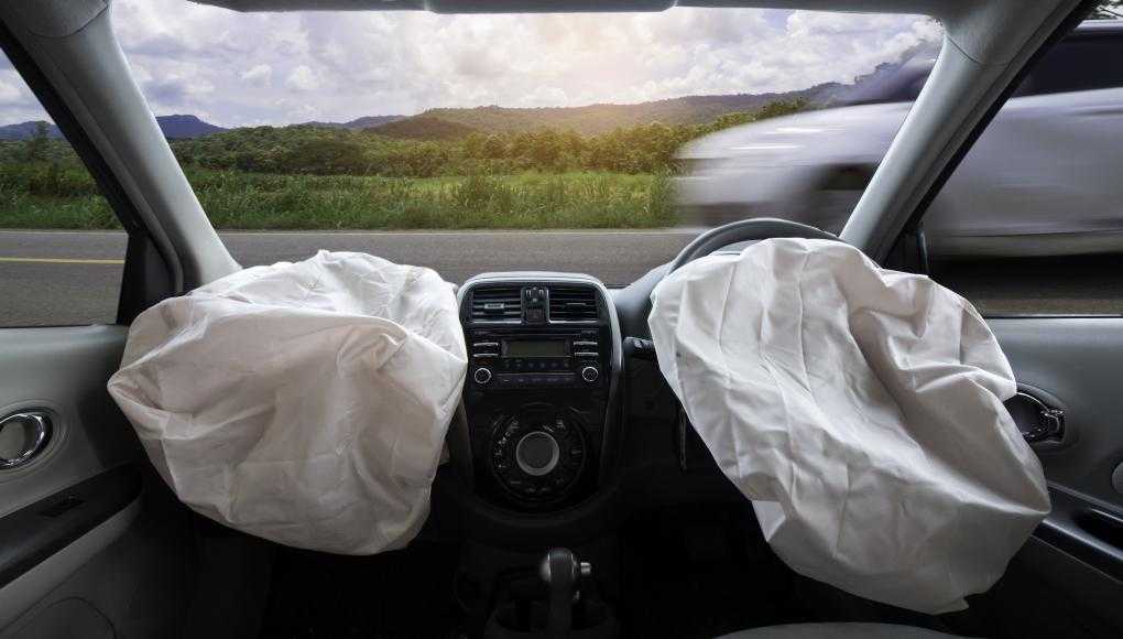 Air bags gone off in car