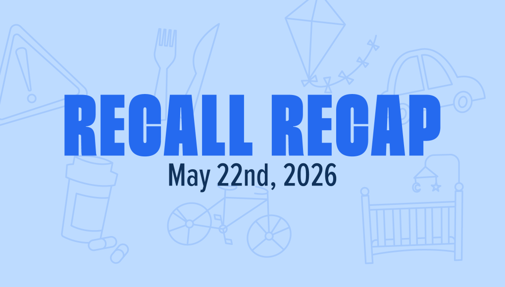 recall recap graphic for week of may 22nd 