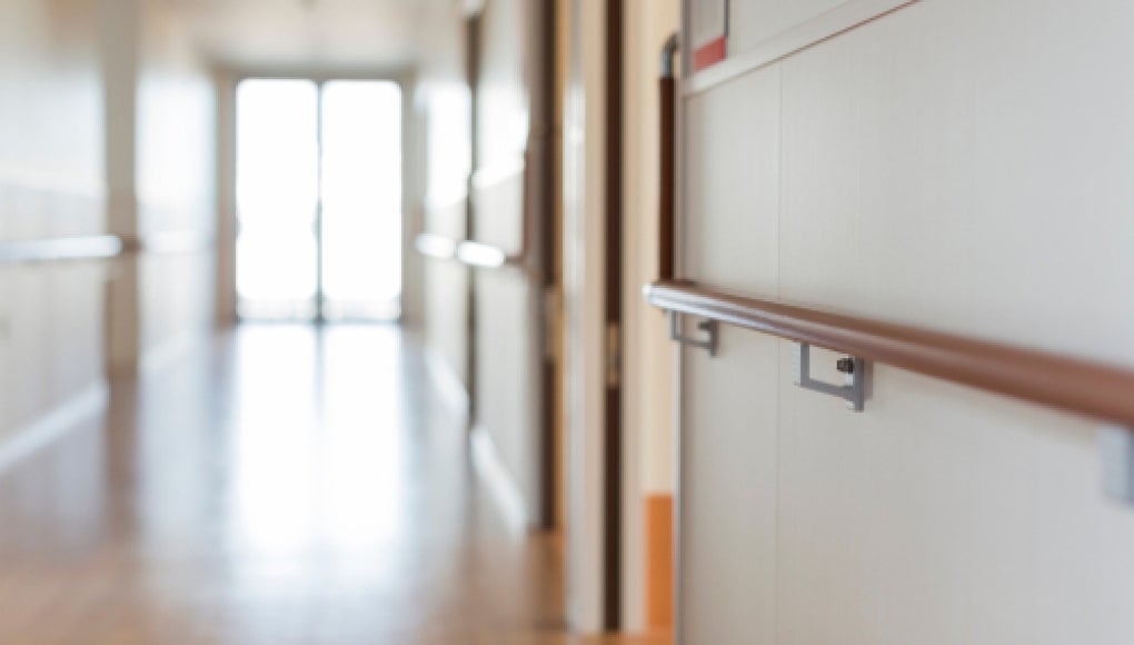 empty hallway in nursing home