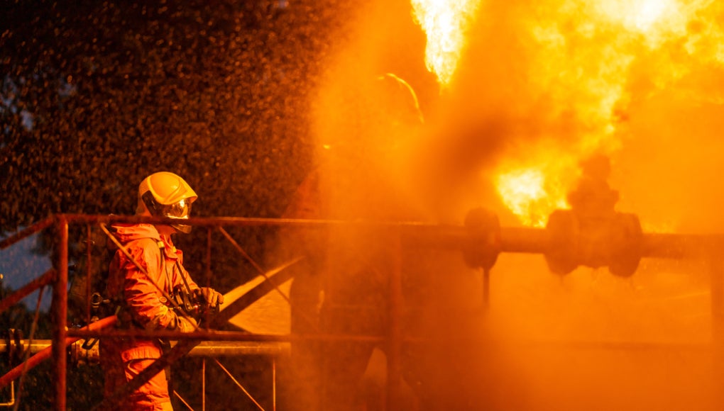 oil rig explosion