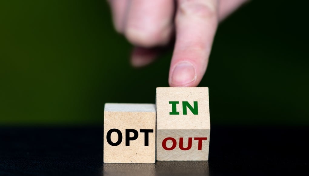 opting in or opting out