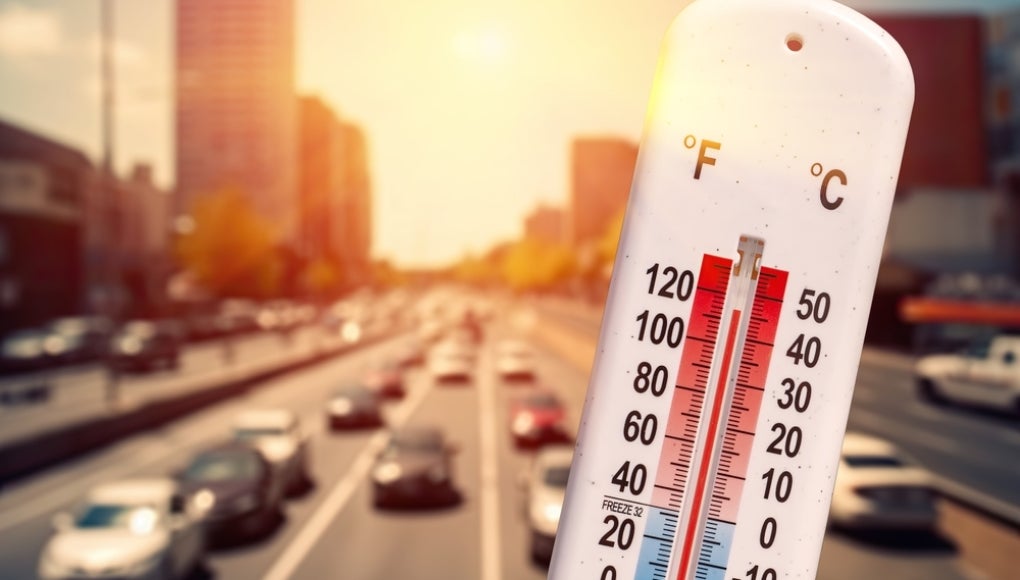 thermometer near cars