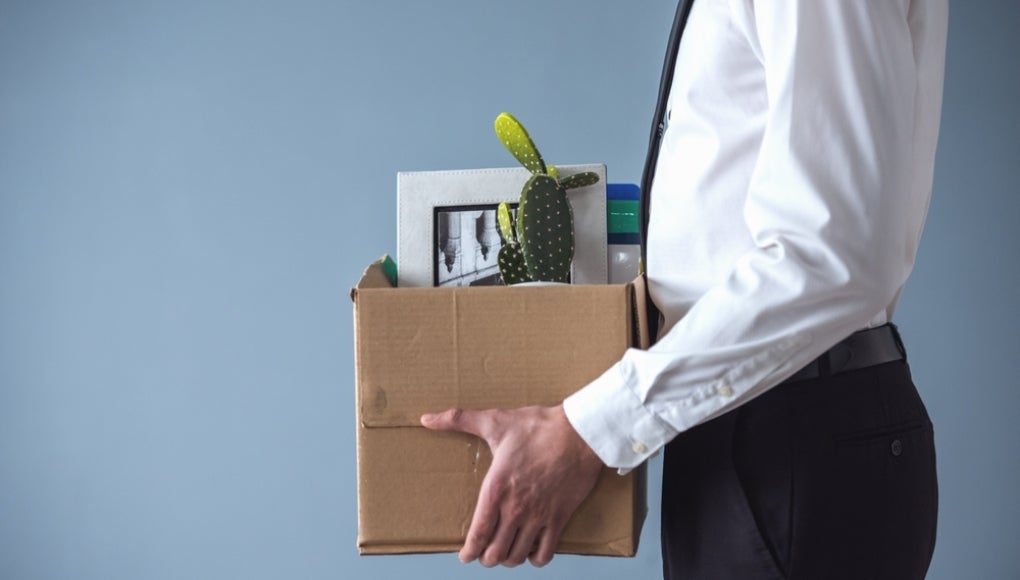 Getting fired from a job