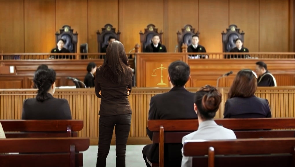 courtroom scene