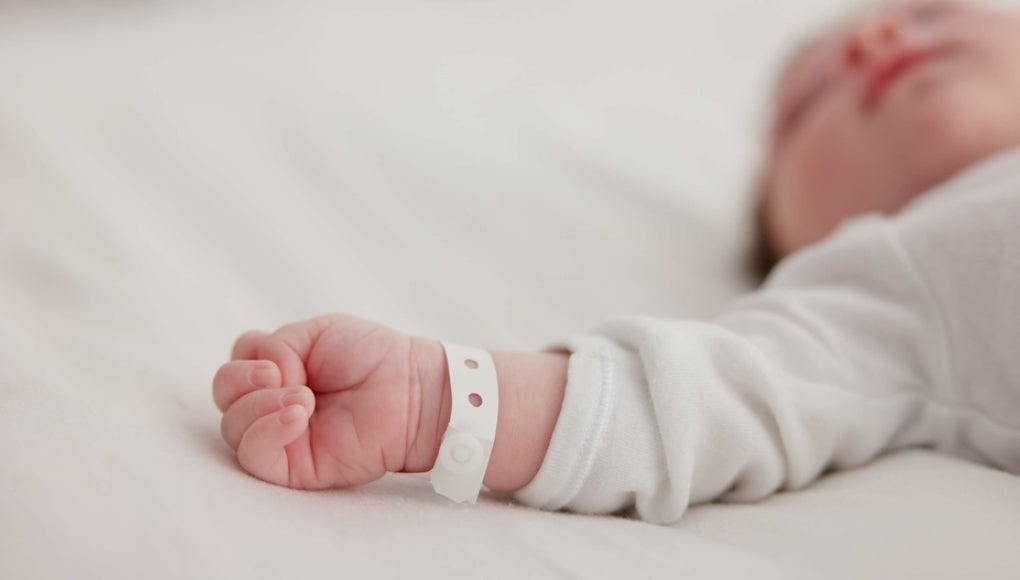 Baby in hospital
