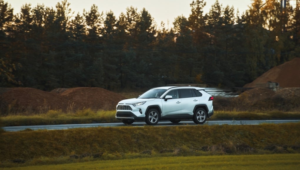 SUV on the road