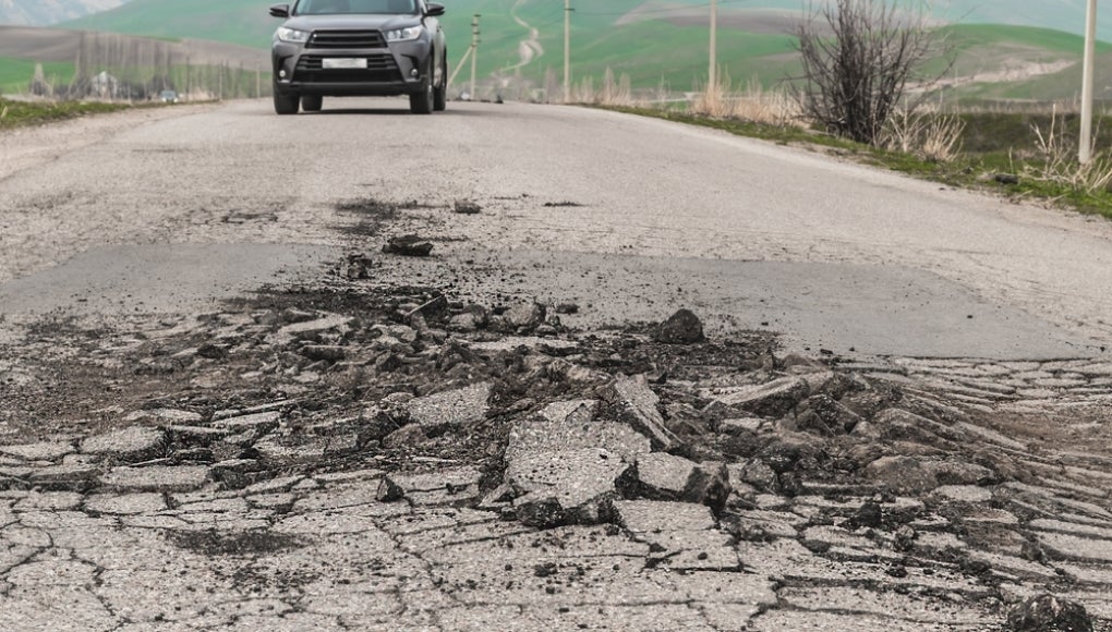Concrete and asphalt expand in hot weather