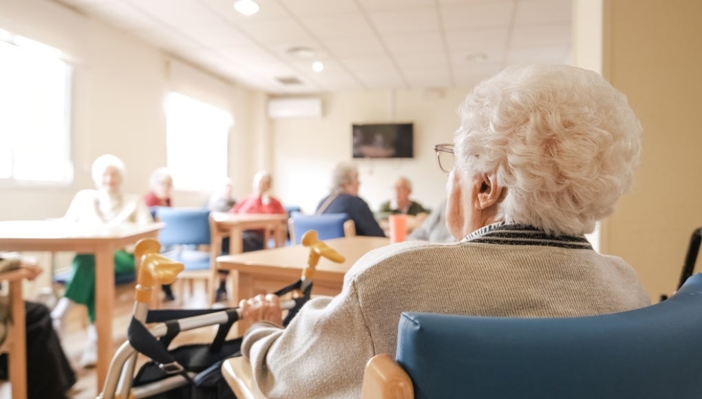 elderly women in a nursing home