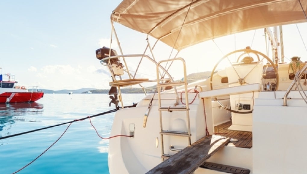 rental boat on open water