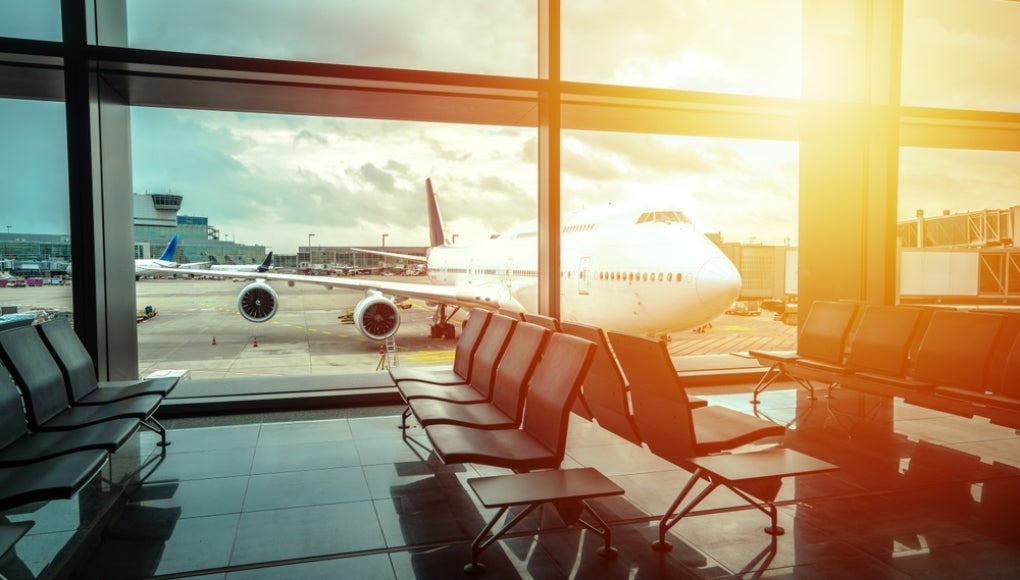 airplane at the gate