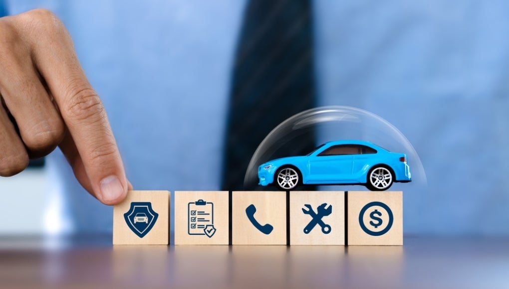 car accident insurance claim concept