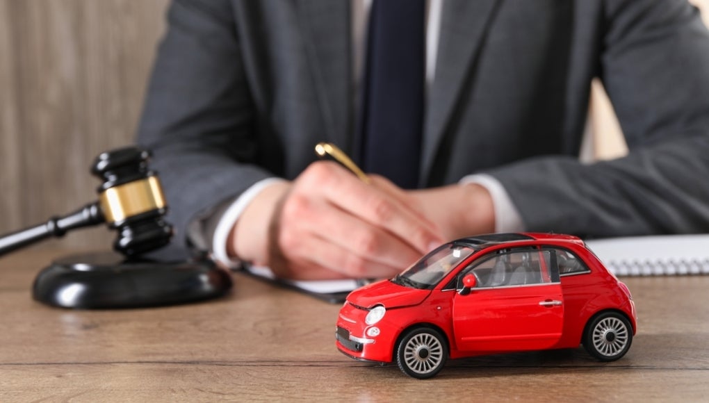 lawyer with a car