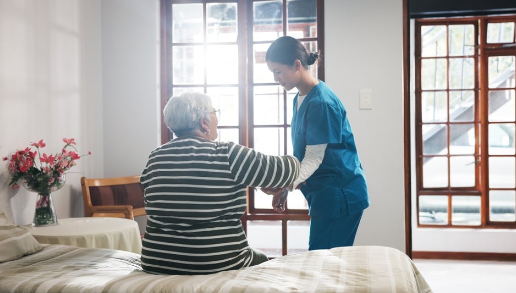elderly women in a nursing home