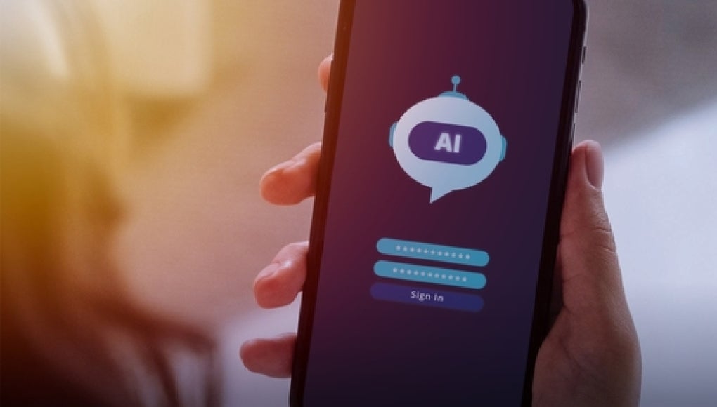 ai sign in screen on a phone 