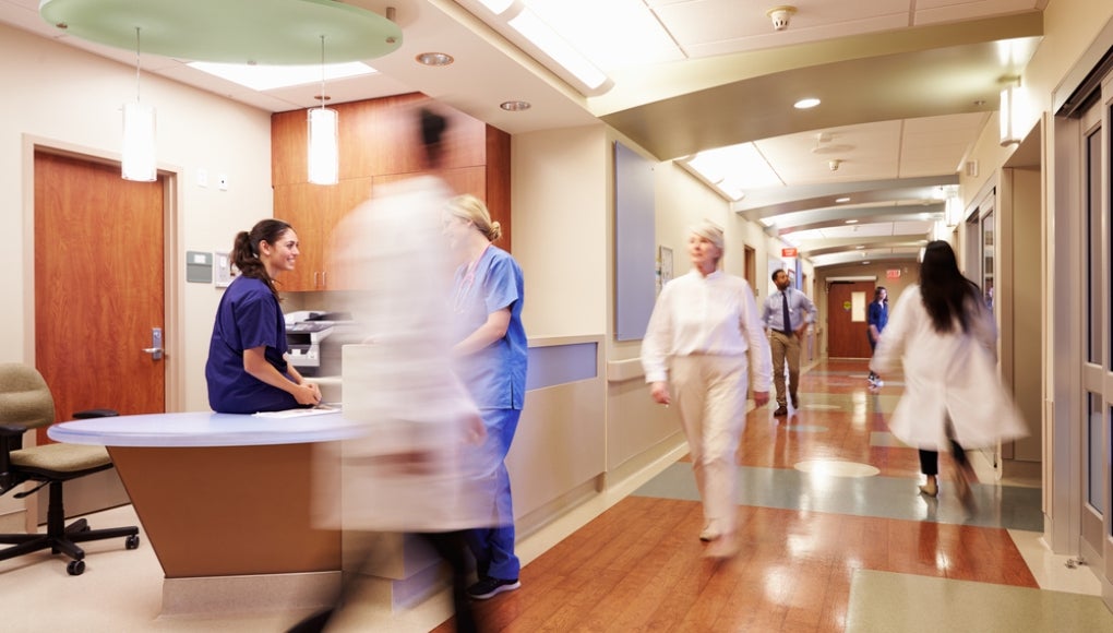 nurses in a hospital room