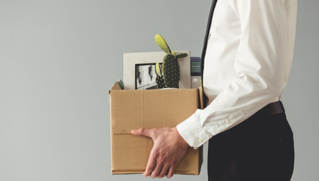 Getting fired from a job