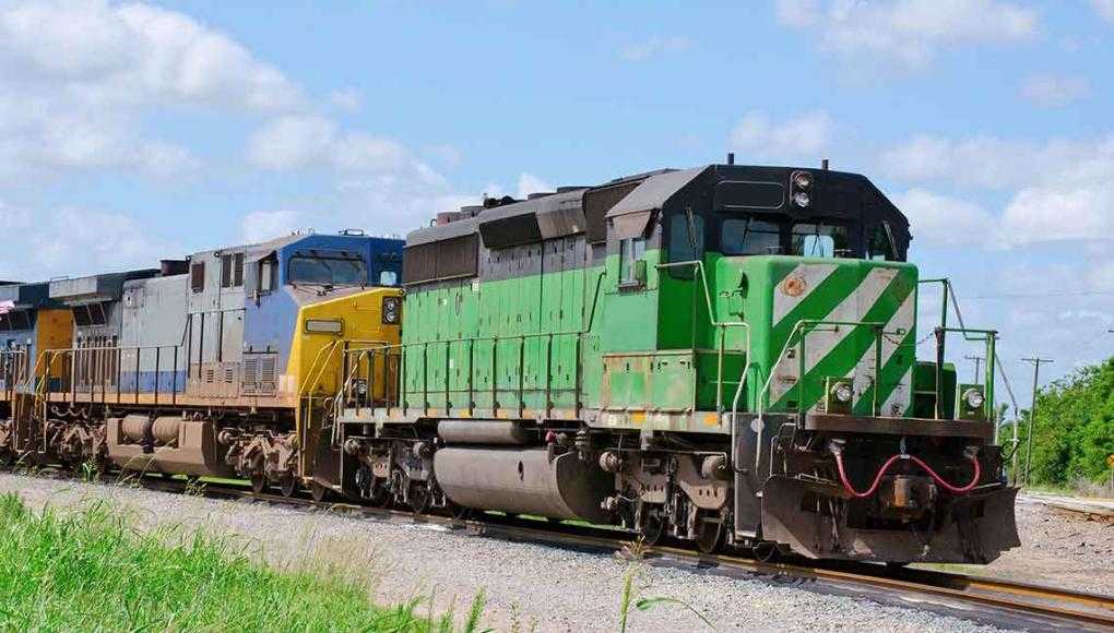 Train on a track