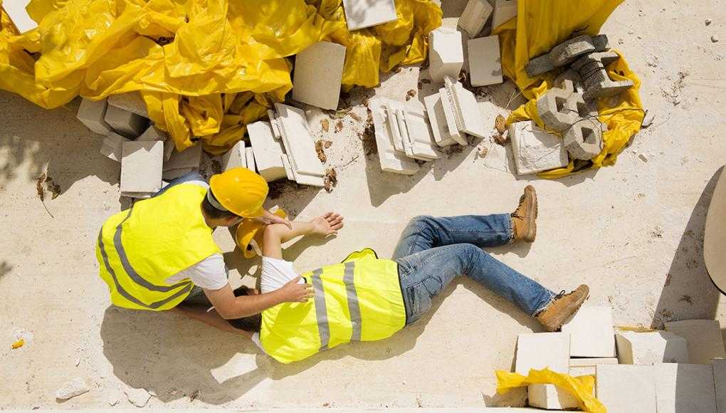 Construction fallen on floor