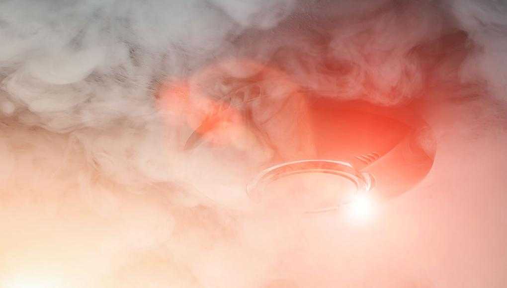 NY Apartment Fire Injures Nearly Two Dozen People - Smoke Alarm surrounded by smoke