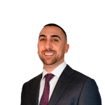 Headshot of Evan Ghaffari, a Los Angeles-based personal injury lawyer at Morgan & Morgan